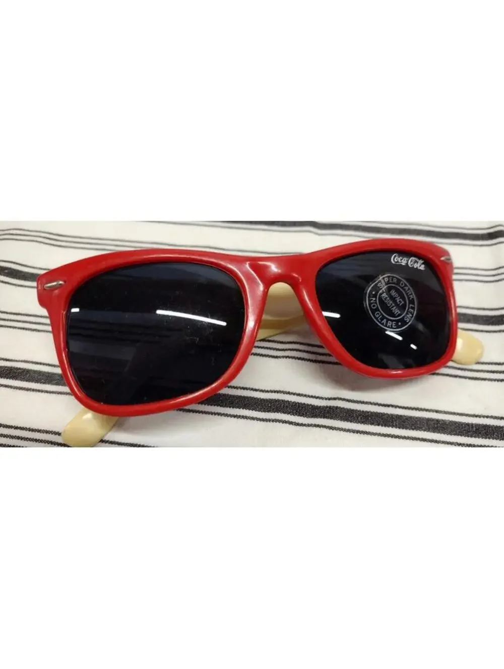 Vintage 1980s Coca Cola Children's Size Red Eyeglasses 1980s does 1950s Colors